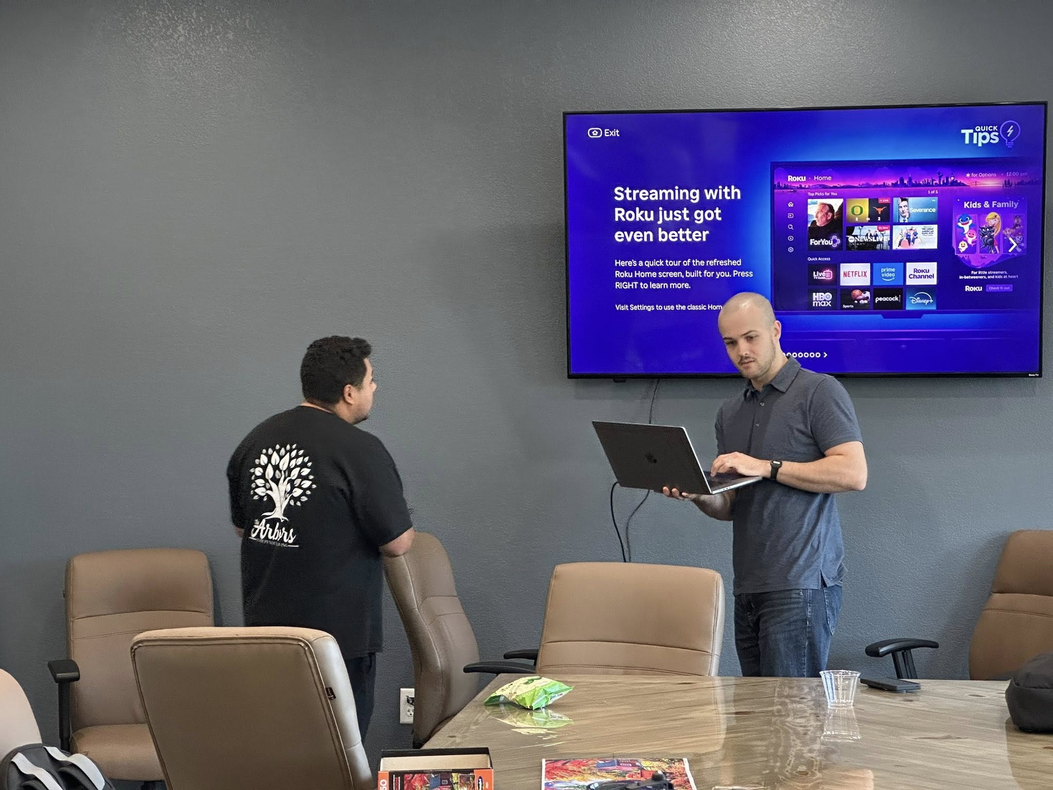 Tal coaching an attendee through a live build
