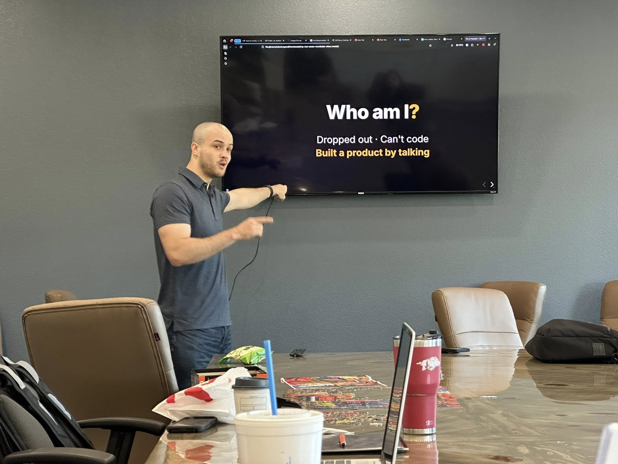 Tal presenting during a workshop session