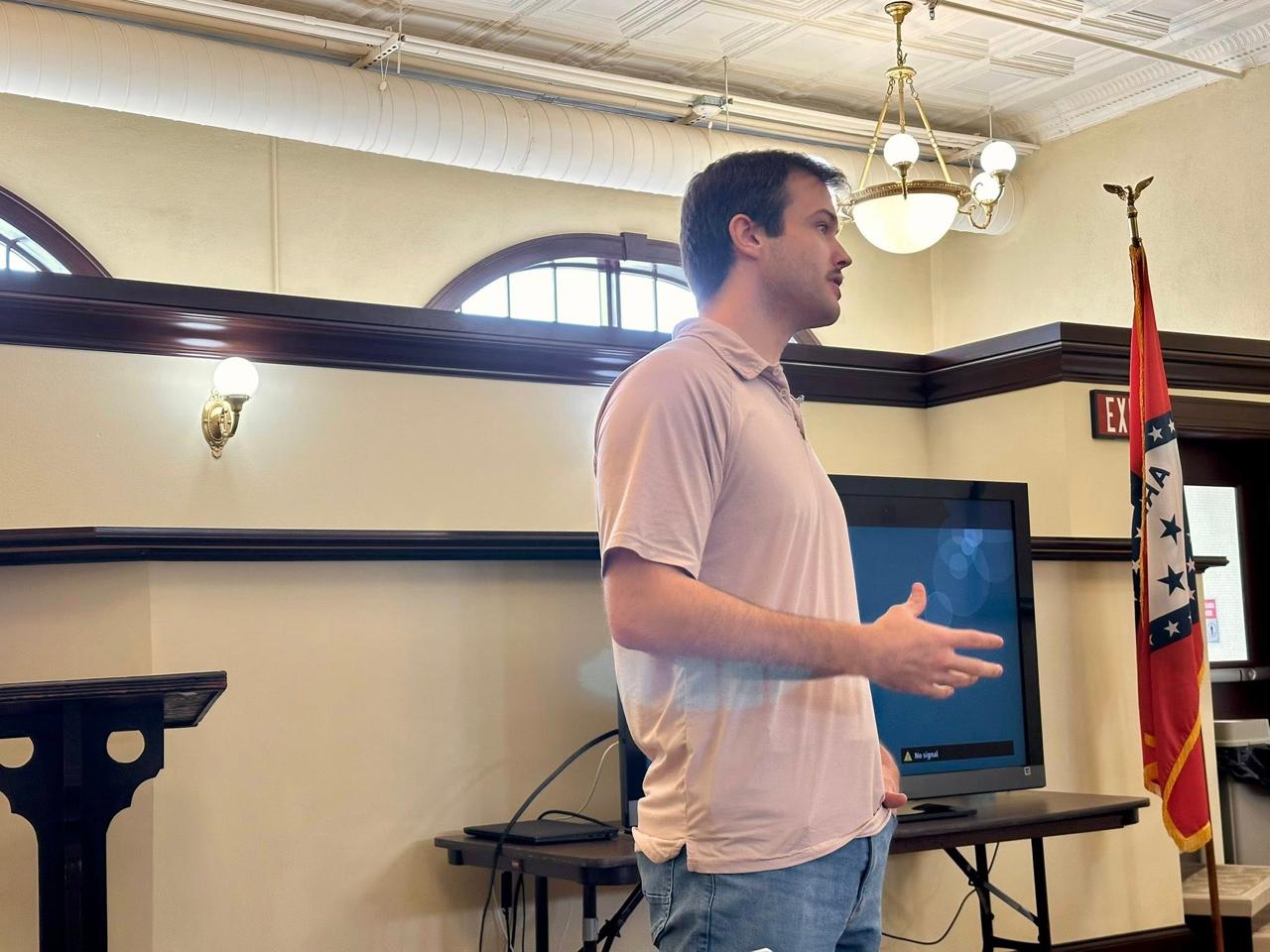 Tal presenting during a prior workshop session